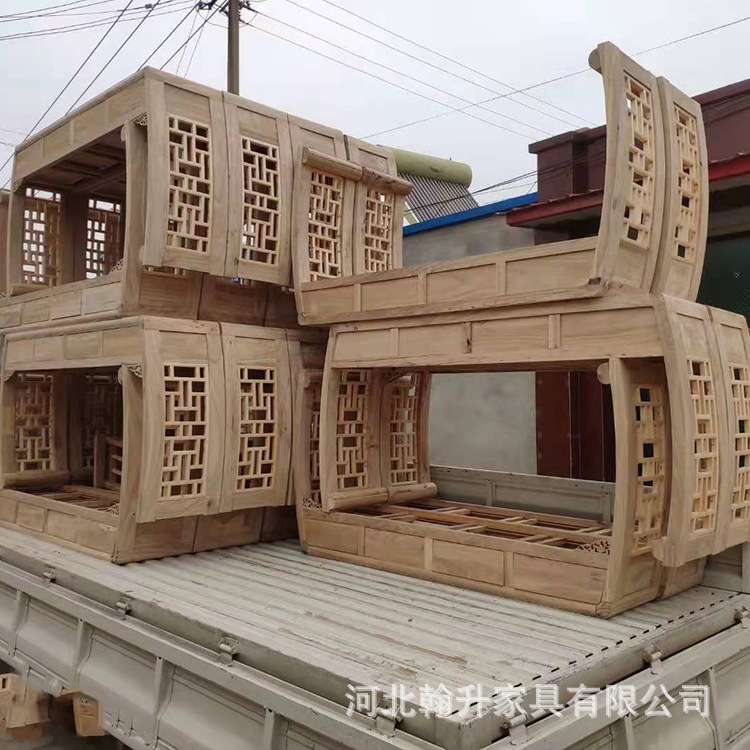 明清古典家具老榆木条案新中式玄关中堂供桌条案桌家用仿古供台
