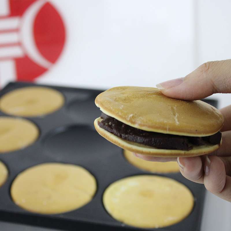 商用9大孔铜锣烧机9孔电热松饼机铜锣烧夹心蛋糕机哆 小松饼机