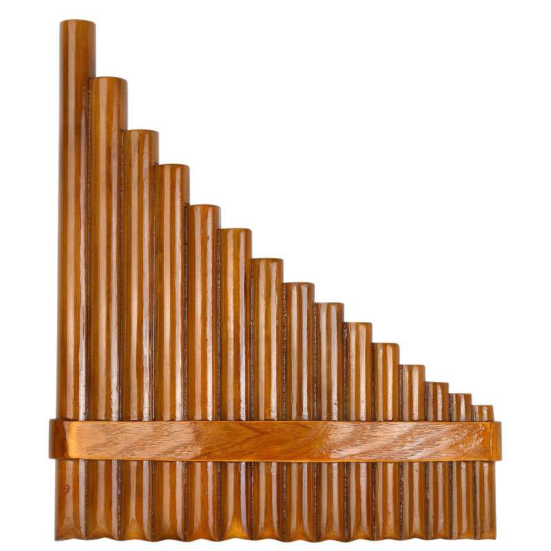 15管G调 竹制排箫 Pan Flute 带箍 吹奏乐器左手右手跨境款 商