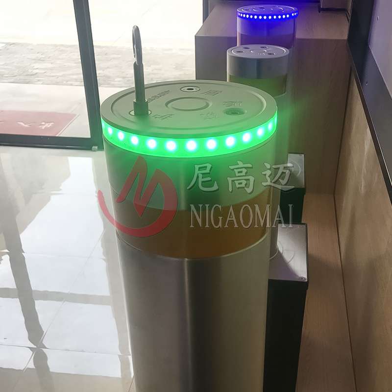 学校门口自动升降柱液压防锈升降柱遥控自动识别不锈钢挡自动车柱