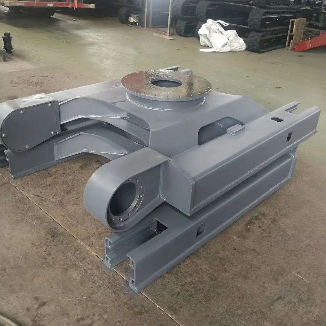 钢制履带总成电动橡胶底盘工程建筑运输车挖掘机底盘下车架