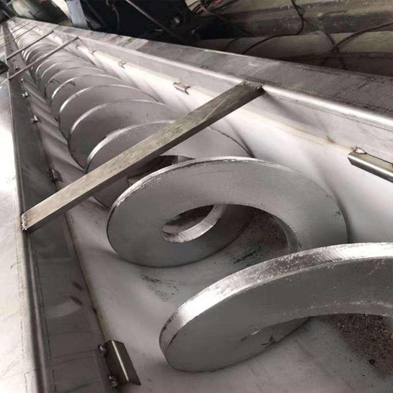 直供各种规格U型无轴螺旋输送机 沉淀池污泥上料机无轴绞龙上料机