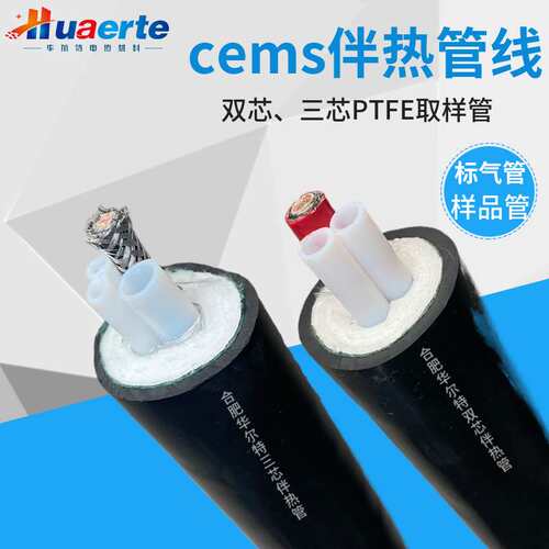 华尔特伴热管线RDP2-J4  PTFE 双芯外径Φ8mm 60W一体化伴热管缆