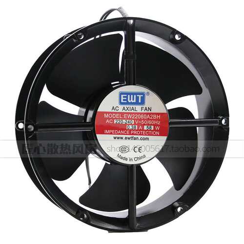 艾尔文EWT风机 22060 EW22060A2BH AC220V 58W 0.38A交流风扇