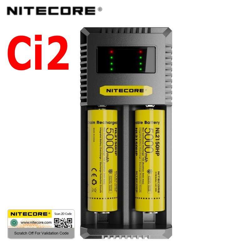 NiteCore/奈特科尔 Ci2 18650 双槽智能 镍氢锂离子电池充电器 3A