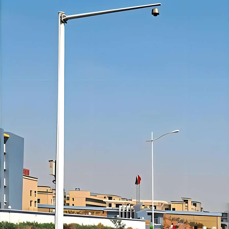 监控杆 道路高速路灯杆八角监控立杆 小区户外L型道路监控信号杆