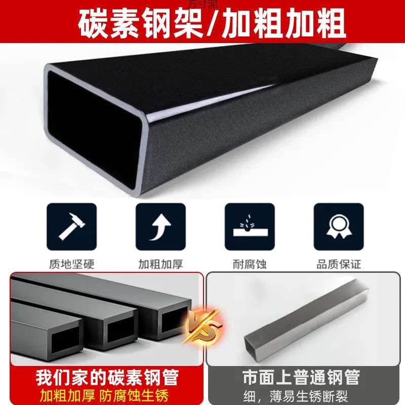 铁艺床双人床现代1.8m铁床1.5m出租房铁架床12单人床网红外贸