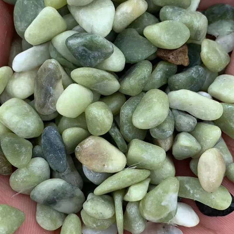 洗米石彩色水洗石 盆栽铺面五彩洗米石胶粘石子机制枯山水砾石透