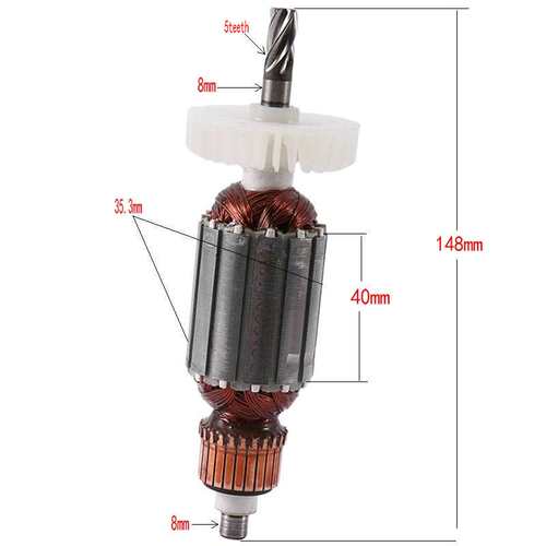 5齿C210716E 360720E电枢转子用于HITACH DH24PB3 DH24PC3 DH24PM