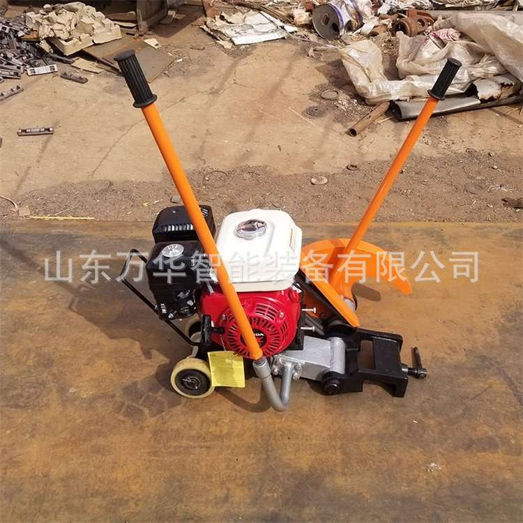 矿用电动钢轨锯轨机防止砂轮逆转装置夹具防脱轨功能钢轨锯轨机