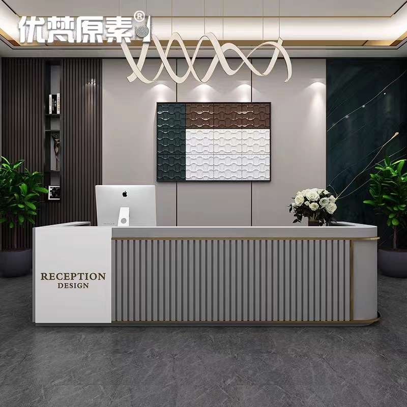 简约现代收银台轻奢烧烤店4s店前台接待台时尚商用酒吧宠物店吧台