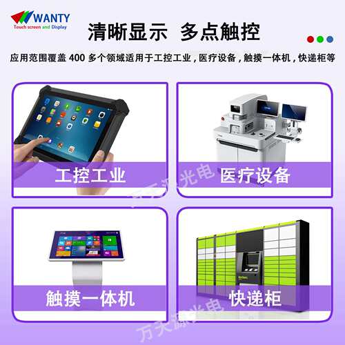 7寸液晶屏RGB接口IPS工业工控LCD液晶屏1024*600可贴合触摸屏总成