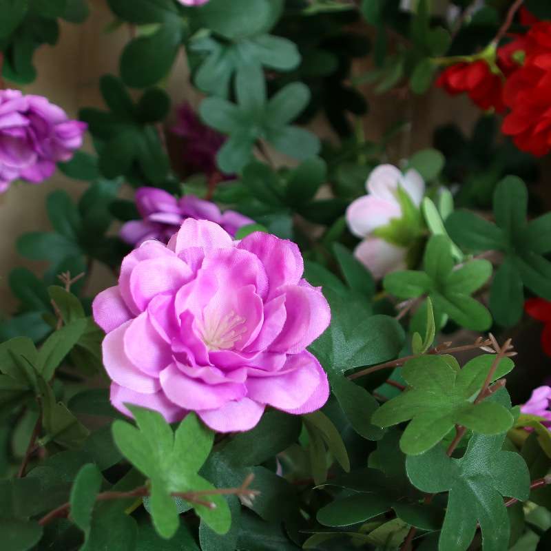 仿真玫瑰花藤蔷薇藤蔓十里香 假花藤条家居装饰塑料花缠绕