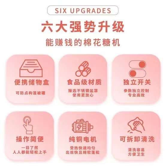 棉花糖机器网红商用电动儿童棉花糖机摆摊拉丝花式全自动棉花糖机