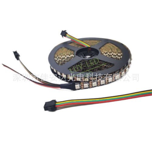 GS8208内置IC灯带 96灯GS2808全彩12V灯条 5050RGB单点单控跑马灯