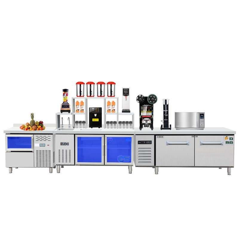 友记厨具不锈钢奶茶操作台咖啡店操作台水吧台饮料台