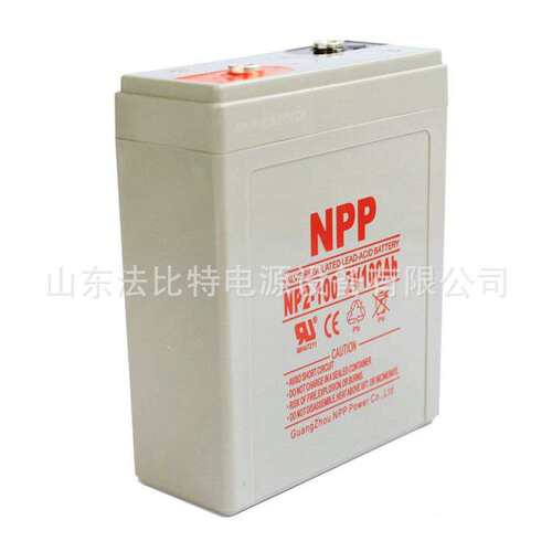 NPP免维护蓄电池NP2-100/2V100AH广州耐普蓄电池 直流屏EPS
