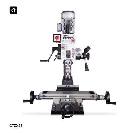 呲铁新品CTZX25钻铣床家用小型台钻铣床微型钻铣床圆立柱钻铣床