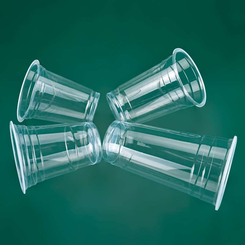 Custom logo disposable bubble tea boba plastic cups with lid