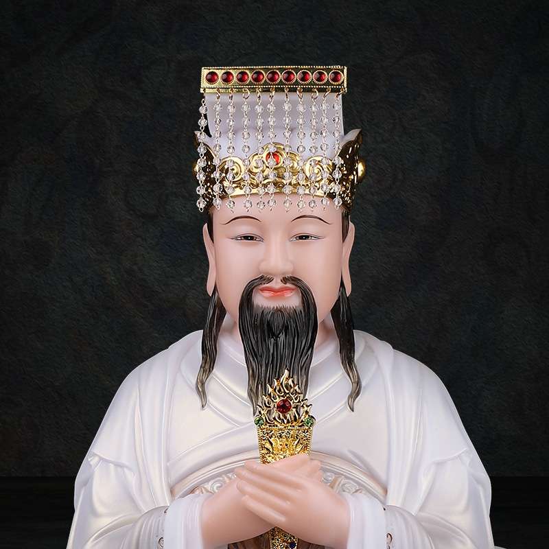 仿汉白玉玉帝王母神像家用供奉玉皇大帝王母娘娘像天老爷像