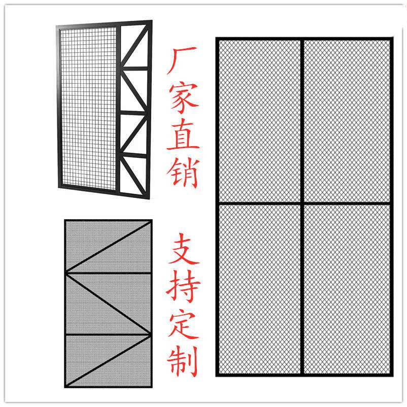 铁艺工业风屏风隔断吊顶镂空玄关客厅办公室酒吧装饰创意网格