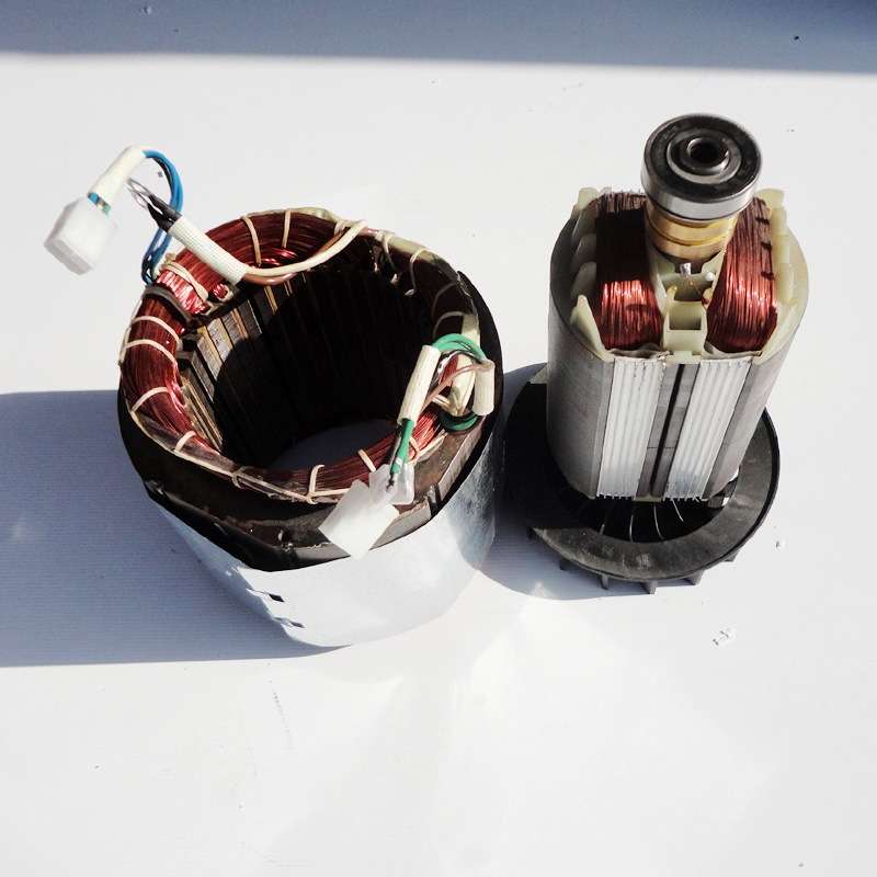 汽油发电机配件单相5-6.5KW/7.5KW/8千瓦电机总成定子 转子锭子