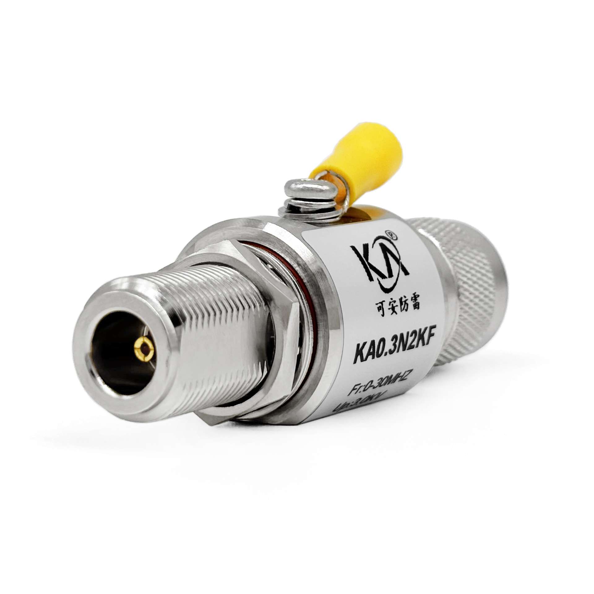 KA0.3N2KF天馈信号避雷器N头同轴射频大功率2KW馈线防雷1.5-30MHz