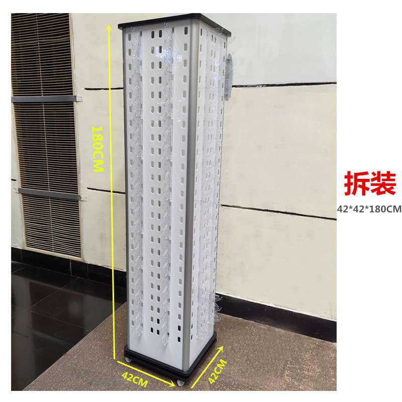新款落地4面旋转白色亚克力眼镜展示架光学太阳眼镜陈列货架192付