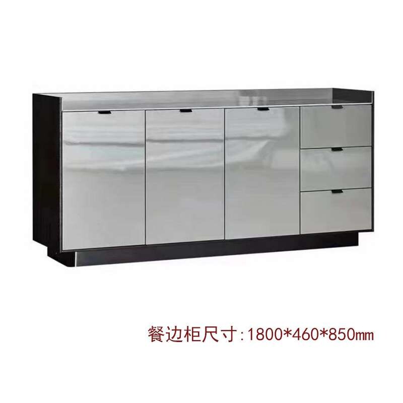 意式简约床头柜现代轻奢岩板收纳储物柜卧室小户型两抽五斗六斗柜