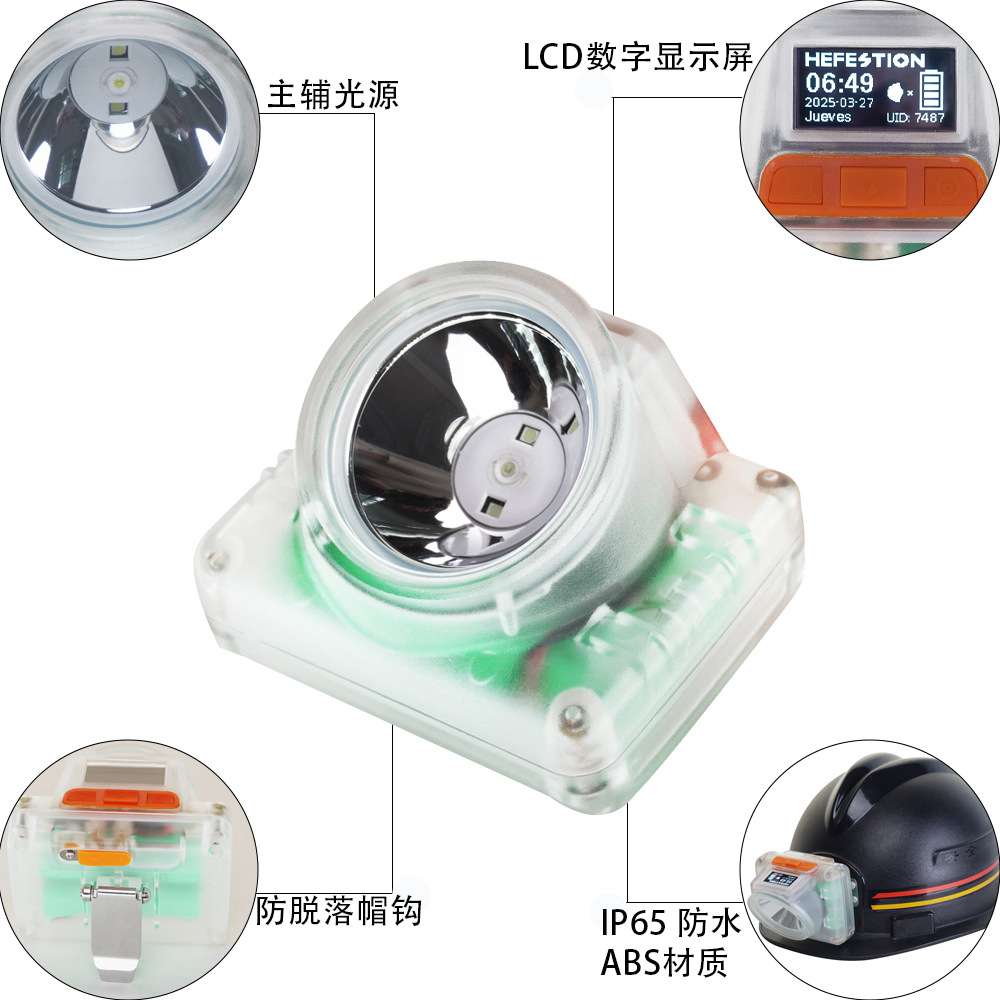 石化防爆安全头灯头戴式LED锂电头灯户外应急一体式充电智能数显