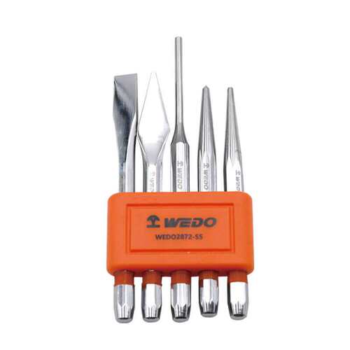 WEDO/维度厂家直供5件套样冲石工凿凿铁錾子扁凿水泥凿子WEDO2872