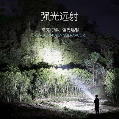 Outdoor suffused with double light beacon light hand lamp