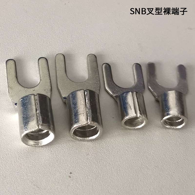 上炬SNB线鼻子 Y形U形镀锡紫铜裸端子 SNB3-6 叉型裸端子 SGS报告