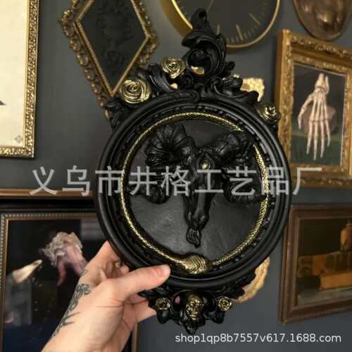 跨境新款baphomet and Ouroboros巴格莫特和奥罗波罗斯石膏墙饰