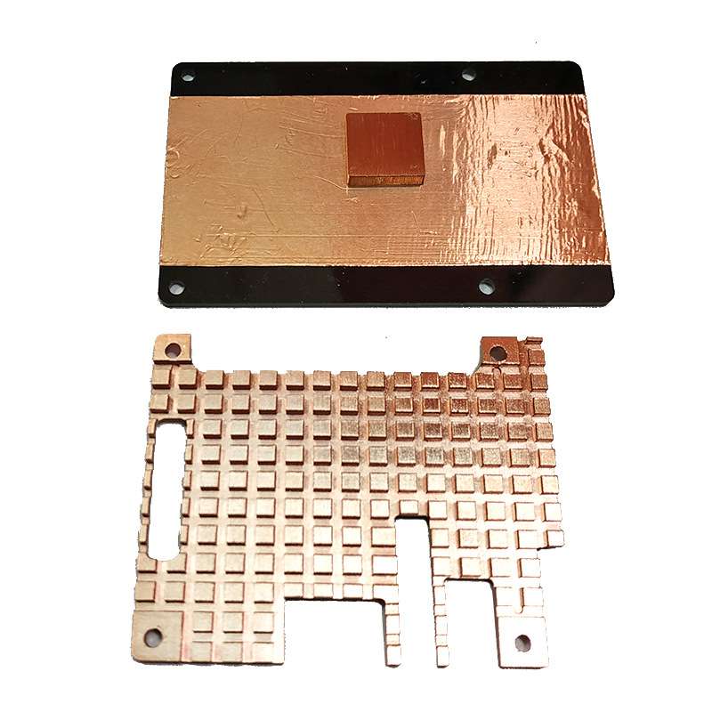 树莓派3代B型散热外壳 Raspberry Pi 3B3代纯铜散热片盒子外壳