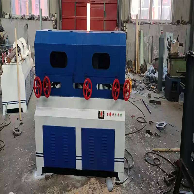 小型单根圆棒机 木工机械双进双出削圆机 拖把圆棒机器