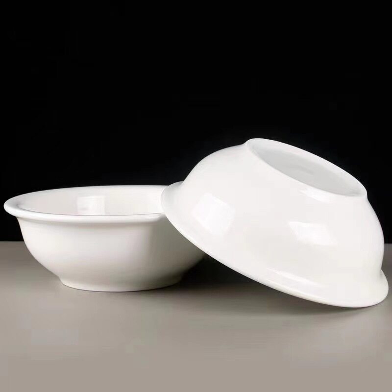 白色陶瓷大汤碗大号面碗加厚碗公饭店装饭大碗汤古碗商用餐具