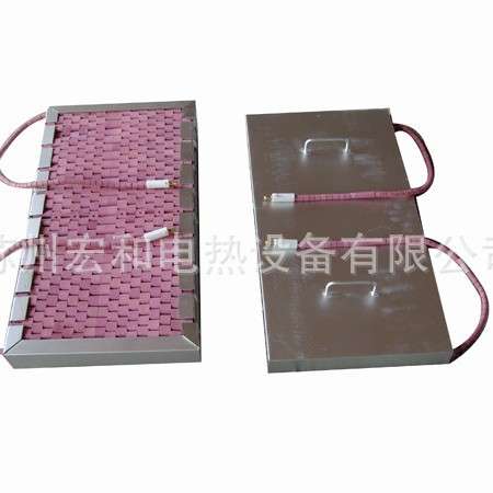 工装式铁壳加热器LCD发热板带履带式热处理注塑机电热圈发热板