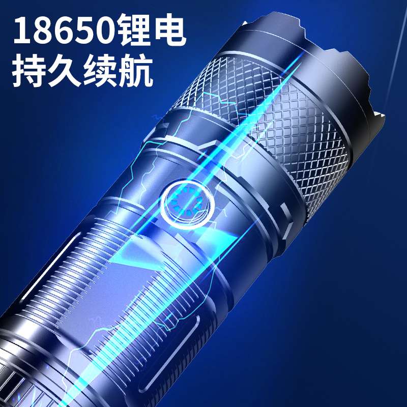 塑料款手提紫光灯强光长续航超长待机照蝎灯充电户外手电筒