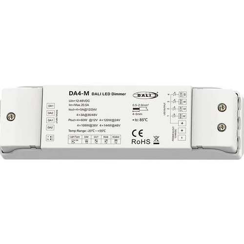 12-48VDC4路*5A DIM/CCT/RGB/RGBW4通道恒压控制器(DT6/DT8)DA4-M