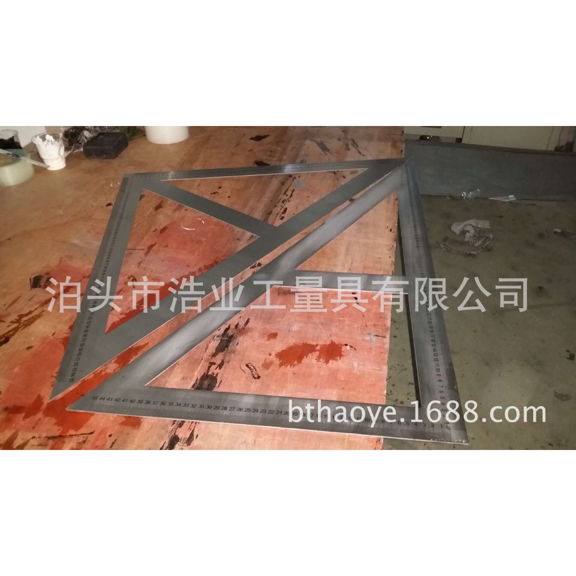 厂家定钢板尺 不锈钢标尺 钢角尺 T型尺 量角器 标牌 三角尺板