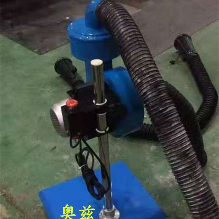 厂家制做加长加大耐热软管双吸嘴地面移动式重卡车辆尾气排放装置