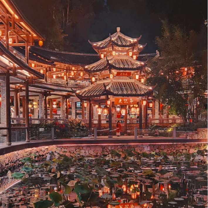 2026春节场景布置大唐不夜城元宵春节大型花灯亮化灯会景区氛围光