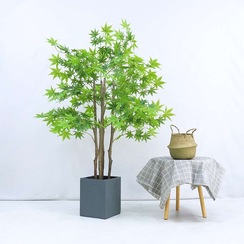 仿真红枫树假红枫树植物造景枫叶装饰盆栽客厅落地摆件仿真绿植