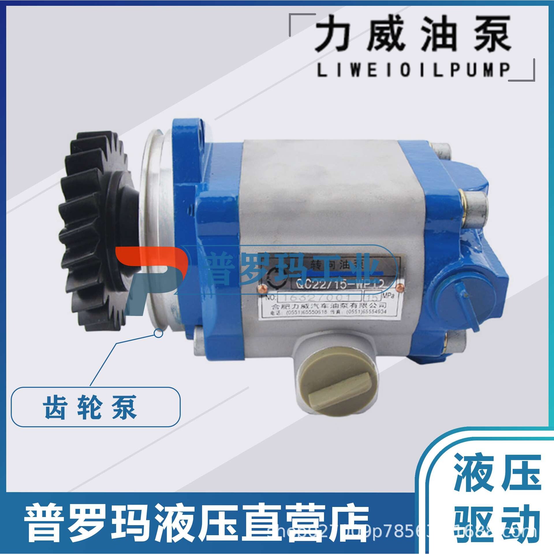 合肥力威1032300111转向油泵中联重科大吊车转向泵QC40/15-WP12