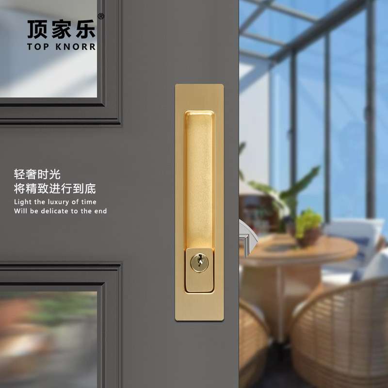 移门锁木门钩锁推拉门锁不锈钢吊趟门锁掩门钩锁木移门黑色双钩锁