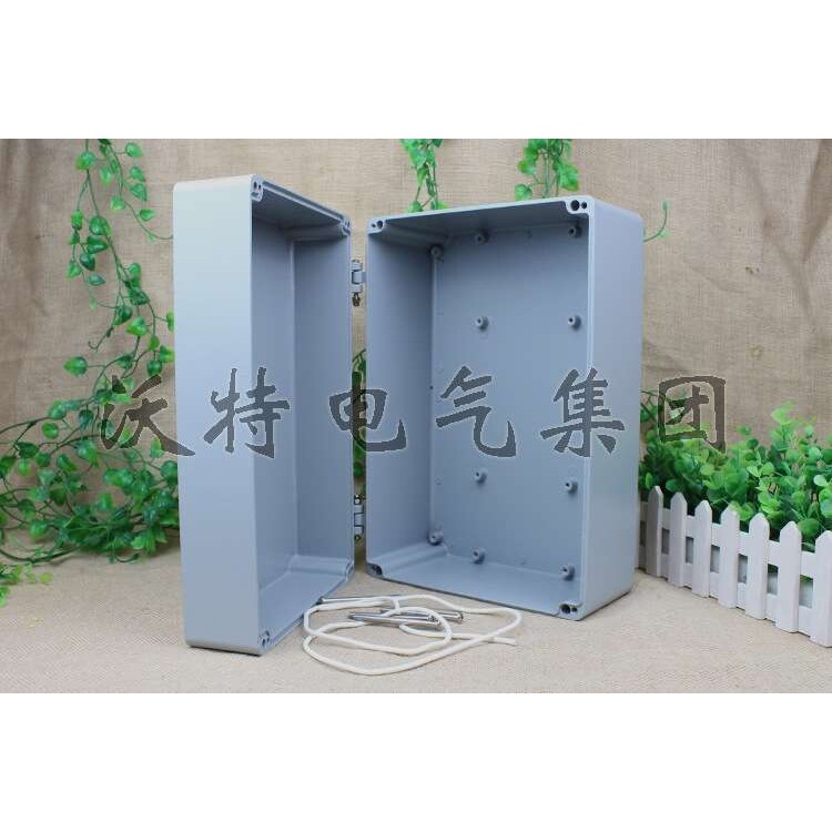 沃特340*235*120翻盖铸铝盒 户外 防水防尘盒 电源分线盒