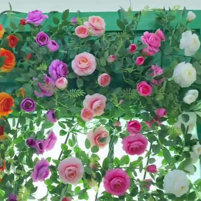 仿真玫瑰花藤仿真植物花藤条假花藤蔓婚庆装饰玫瑰花假花绢花