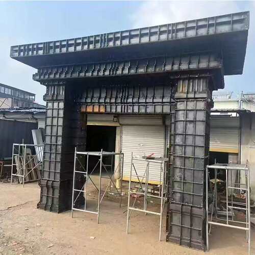 水泥预制别墅门楼模具混凝土门楼农村自建房大门水泥现浇门楼模具