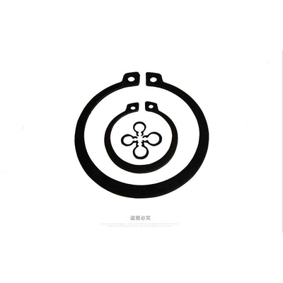 加厚挡圈GB894轴用挡圈外卡卡簧65猛轴用卡簧轴用卡环205*5-400*6